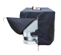 Vilgftyiet Copertura per serbatoio IBC in tessuto Oxford 210D, protezione per contenitore dell'acqua da 1000 litri con isolamento, design con cerniera facile da installare, 120 x 100 x 116 cm