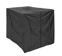 Vilgftyiet Copertura protettiva impermeabile UV per borsa IBC da 1000 litri con apertura di facile accesso, perfetta per riporre l'acqua all'aperto e protezione dalle intemperie (nero)