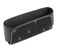 Vilgftyiet Custodia per occhiali da sole e organizer per auto, con materiale ABS e foro per porta di ricarica, per sedile posteriore e visiera del veicolo, bianco