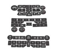 Vilgftyiet Decalcomanie di riparazione per pulsanti in vinile nero per interruttori radio e climatizzatori, compatibili con pannelli interni SAAB 3a generazione 9-5NG e 9-4X