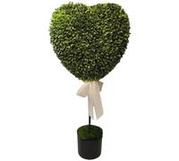 Vilgftyiet Decorazione 3D a forma di cuore in plastica per piante, 6,3 cm | Questa pianta in vaso verde a forma di cuore 3D porta un affascinante tocco decorativo a tavoli, scaffali e scrivanie.