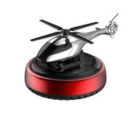 Vilgftyiet Deodorante per auto a energia solare con ventola rotante, diffusore per aromaterapia, per bocchetta di ventilazione, argento/blu/rosa/rosso (rosso)