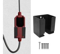 Vilgftyiet EV Charger Box Holder per J1772 e per TESLA Wall Mount - Stazione di ricarica da parete in acciaio, organizer per stazioni di ricarica, 12,2 x 9,2 x 11,9 cm, nero