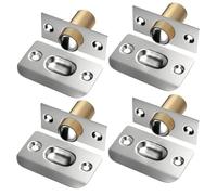 Vilgftyiet Fermaporta a molla regolabile con cuscinetto a sfera per porte interne, armadietti e armadi, in acciaio inox forgiato con doppia regolazione della tensione, set da 4 pezzi, 5,7 x 3,8 x 1,8