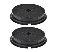 Vilgftyiet Filtri per cappa da cucina a carbone attivo, assorbimento efficiente degli odori e facile installazione, 2 misure per modelli di cappa compatibili, nero, 2 pezzi, 195 x 35 mm
