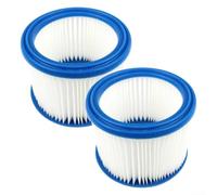 Vilgftyiet Filtro HEPA professionale per elemento compatibile con Bosch 2607432024, filtro rotondo di ricambio per aspirapolvere industriale serie GAS, blu bianco 18 x 14 x 14,5 cm (confezione da 2)
