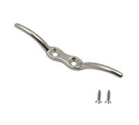 Vilgftyiet Gancio per corda in acciaio inossidabile per barche, yacht e pennoni - ferramenta lucidata, dimensioni 6,3 cm, 10,2 cm, 15,2 cm, viti incluse