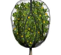 Vilgftyiet Grande rete protettiva per alberi da frutto con cerniera, 3 x 4 m, traspirante, nera, per il controllo dei parassiti del giardino e la protezione dal gelo