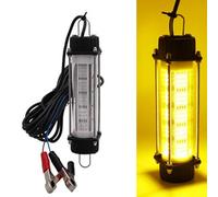 Vilgftyiet ht con classificazione IP68, alloggiamento in acciaio inossidabile e matrice a 240 LED per la pesca con esche di calamari e Shad - verde/giallo/bianco, 21 x 5,5 x 5,5 cm