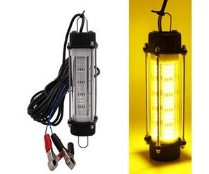 Vilgftyiet ht con classificazione IP68, alloggiamento in acciaio inossidabile e matrice a 240 LED per la pesca con esche di calamari e Shad - verde/giallo/bianco, 21 x 5,5 x 5,5 cm