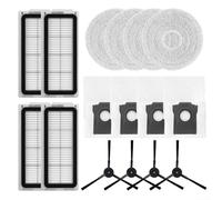 Vilgftyiet Kit di pezzi di ricambio per Cecotec per Conga per X50 e per robot aspirapolvere X-Treme, confezione da 4 filtri, panni mocio, sacchetti per la polvere e spazzole laterali per peli di