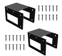 Vilgftyiet Kit di staffe per legna da ardere, lunghezza regolabile, resistente, per caminetto esterno, con robusta struttura in acciaio al carbonio