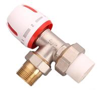 Vilgftyiet Kit valvola termostatica regolabile per installazione ad angolo con struttura in ottone e protezione antigelo adatto per sistemi di riscaldamento e raffreddamento