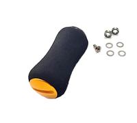 Vilgftyiet Manopole per mulinello da pesca in EVA per Daiwa, compatibili con Shimano, 40 x 19 mm, include set di guarnizioni per cuscinetti, nero/viola/oro/rosso