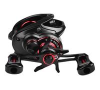 Vilgftyiet Mulinello da baitcasting da 8 kg, rapporto di trasmissione 7,2:1, con 5+1BB e allarme di scarico, compatibile con lenze standard, nero