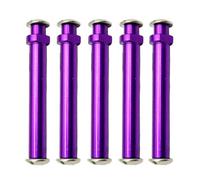 Vilgftyiet Mulinello da pesca in lega di alluminio con manopola e perno asse da 4 mm per Daiwa, set da 5 pezzi, nero/viola/oro/argento/rosso, compatibile con mulinelli da baitcasting DAIWA