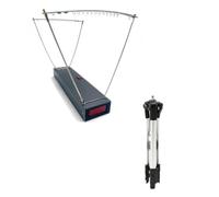 Vilgftyiet N Cronografo con 0,5% di precisione, 0-3000 per M/S Range, tester portatile di velocità di tiro per la caccia, include treppiede, alimentato da 4 batterie AA (nero)