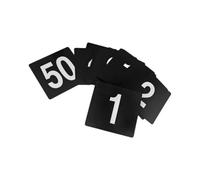 Vilgftyiet Numeri da tavolo in plastica da 1 a 10, double face, 10 x 10 cm | I numeri su entrambi i lati offrono una chiara visibilità da qualsiasi angolazione per aree pranzo affollate e speciali per