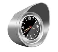 Vilgftyiet Orologio da cruscotto al quarzo per auto, con retroilluminazione luminosa e display a 3 colori, cassa in acciaio da 42 mm, vetro zaffiro, per console interna del veicolo o supporto per