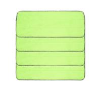 Vilgftyiet Panno di ricambio in microfibra per mocio Libman Rinse n Wring e secchio, confezione da 4, verde, 32,5 x 13 cm, lavabili e riutilizzabili