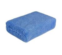 Vilgftyiet Panno in microfibra per applicazione cera auto - spugna morbida lucidante, 12 x 8 x 4 cm, blu, riutilizzabile e antigraffio, compatibile con cere, sigillanti e smalti