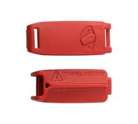 Vilgftyiet per la copertura della sede della batteria della bicicletta per SRAM, copertura del montante contagocce ABS con protezione del cambio, leggero per blocco batteria della bici - rosso