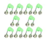 Vilgftyiet Pesca, compatibile con la maggior parte delle canne da pesca, struttura in acciaio inox e plastica, 5,2 x 3,2 cm, allarme sonoro attivato a molla reattivo