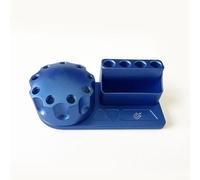 Vilgftyiet Portautensili con supporto magnetico rotante, girevole a 360°, supporto a 13 fori, 4 aperture per pinzette e scomparti di fissaggio scanalati