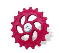 Vilgftyiet Puleggia per deragliatore posteriore, 10-18T, compatibile con Shimano, per bici da strada, mountain bike, con cuscinetti in acciaio, design leggero in plastica ingegneristica, diametro foro