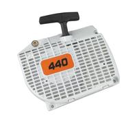 Vilgftyiet Recoil Starter Assembly 1128 080 2104 per motoseghe 044 046 MS440 MS460, bobina in plastica con corda elastica, con impugnatura e molla