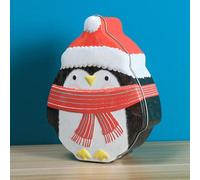 Vilgftyiet Scatola di latta a forma di Babbo Natale per caramelle, contenitore in ferro per dolci e snack di stagione, 10 x 12,5 x 5,5 cm, piccola custodia decorativa per tavolo per feste