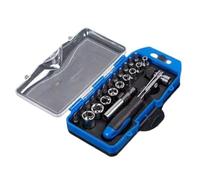 Vilgftyiet Set di 23 chiavi a bussola a cricchetto con barra di estensione | Il kit di attrezzi compatto da 23 pezzi semplifica la manutenzione degli elettrodomestici e per le riparazioni generali