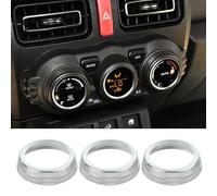 Vilgftyiet Set di 3 pomelli per interni in lega di alluminio, per Suzuki 2019-2020, colore: blu/argento/rosso