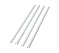 Vilgftyiet Set di 4 coperture per tubi del radiatore, regolabili in lunghezza 200 mm/300 mm/500 mm, materiale plastico, elegante finitura nera, bianca o cromata, nasconde i tubi di riscaldamento