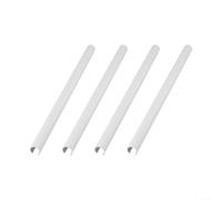 Vilgftyiet Set di 4 coperture per tubi del radiatore, regolabili in lunghezza 200 mm/300 mm/500 mm, materiale plastico, elegante finitura nera, bianca o cromata, nasconde i tubi di riscaldamento