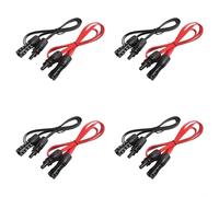 Vilgftyiet Set di cavi solari fotovoltaici, preassemblati con accoppiatore flessibile per una semplice installazione, per compatibilità con connettori fotovoltaici, trasmissione di potenza efficiente