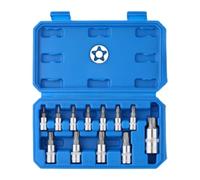 Vilgftyiet Set di chiavi a bussola da 1/4 3/8/2 in acciaio al cromo vanadio | Questo set di prese da 12 pezzi include misure da TS8 a TS60 con tre opzioni di azionamento per la copertura di riparazione
