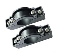Vilgftyiet Set di montaggio per stabilizzatore kayak con supporti a clip per palo Sistema di montaggio laterale per canoa barca pesca zattera sport acquatici accessori esterni nero 2 pezzi 8,9 x 1,9