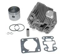 Vilgftyiet Set di pistoni a cilindro per tosaerba in acciaio compatibile con TJ027E TJ27 TJ27E KTFR27A KGT27C KEL27A KEL27B KCS525A KCL525A KCL600A KCS600A 11005-0615