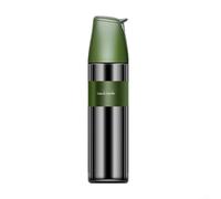 Vilgftyiet Set dispenser per olio e aceto con coperchio automatico a gravità, bottiglie in vetro antigoccia, per cucinare in cucina, facile da riempire e pulire, colori assortiti (verde)