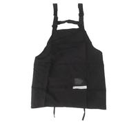 Vilgftyiet st Ties, grembiule da lavoro in poliestere con tasche anteriori, copertura completa dal petto al ginocchio, compatibile con ambienti domestici e catering, nero/rosso/verde/kaki