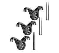 Vilgftyiet Staffa di montaggio per fanale posteriore per bicicletta, ricaricabile USB-C, per sellino o tubo reggisella, materiale ABS, 5 x 3 cm, nero (confezione da 3), compatibile con luci posteriori