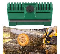 Vilgftyiet Strumento di riparazione per motosega Stihl e Husqvarna, 90 gradi per lima in acciaio di precisione con manico in plastica, verde