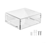 Vilgftyiet Supporto da parete per Mac Mini M2 M1, supporto da parete in acrilico trasparente per gestione dei cavi