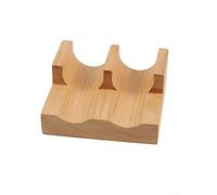Vilgftyiet Supporto in legno per sushi e tacos, con 5 scomparti, per tacos, sushi, panini, hot dog, dessert, gadget da cucina in legno naturale, decorazione per feste, sala da pranzo, giallo
