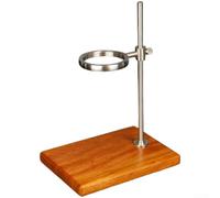 Vilgftyiet Supporto per caffè versato, supporto regolabile per filtro del caffè, supporto per gocciolatore in legno di sapele con base in legno per preparare il caffè a mano