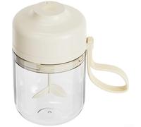 Vilgftyiet Tazza elettrica da 400 ml, bottiglia shaker automatica con motore da 7000 giri/min, miscela One-Touch per proteine del caffè, ricaricabile USB-C, PC, verde chiaro (bianco)