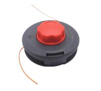 Vilgftyiet Testa per decespugliatore con filettatura M10, installazione rapida per decespugliatori senza rimuovere la corda, accessorio durevole per tosaerba nero e rosso