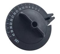 Vilgftyiet Tester di tensione per corde da badminton per misurare la pressione della racchetta, calibratore manuale di tensione con struttura in metallo e plastica, design compatto e leggero, nero (68