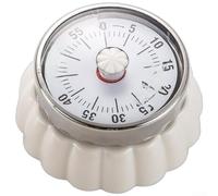Vilgftyiet Timer da cucina meccanico magnetico, silenzioso con conto alla rovescia visivo con forte magnete posteriore, non richiede batteria, timer a carica per cucinare, studiare, uso in ufficio